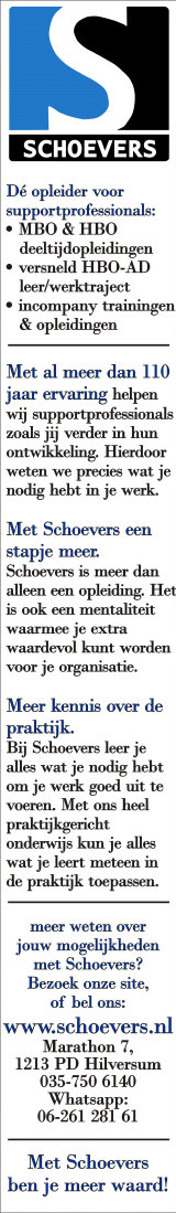 Schoevers banner